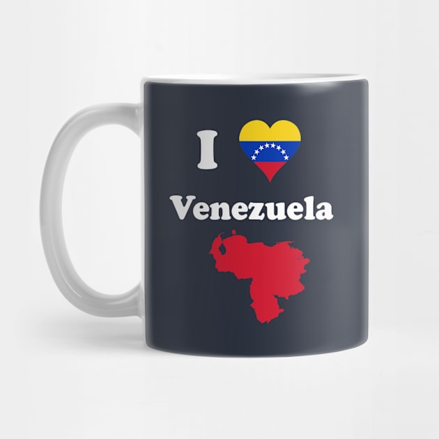 I Love VZLA - Venezuela Heart Flag T-Shirt by Brobocop